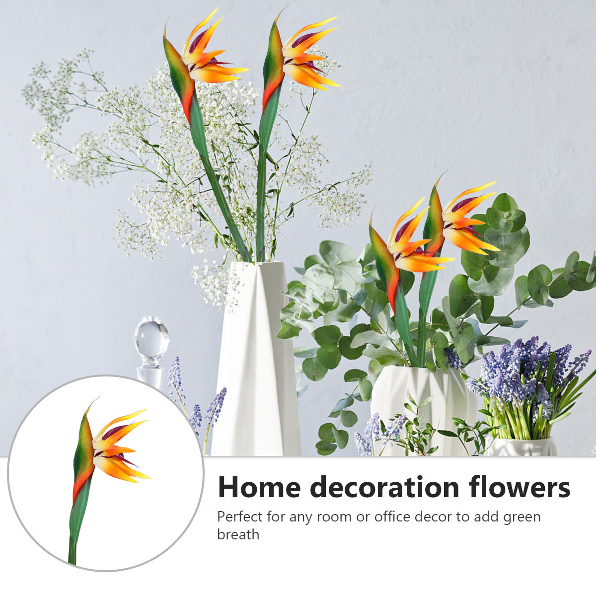 Artificial Strelitzia Flower R - Bird Paradise Strelitzia ulasan dan harga