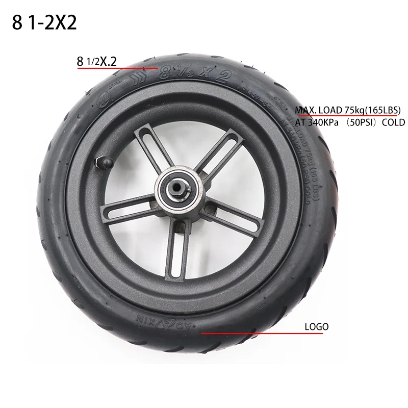8 1/2x2 Pneumatic Rear Wheel 8 - Xiaomi Hub Mijia Hub ulasan dan harga