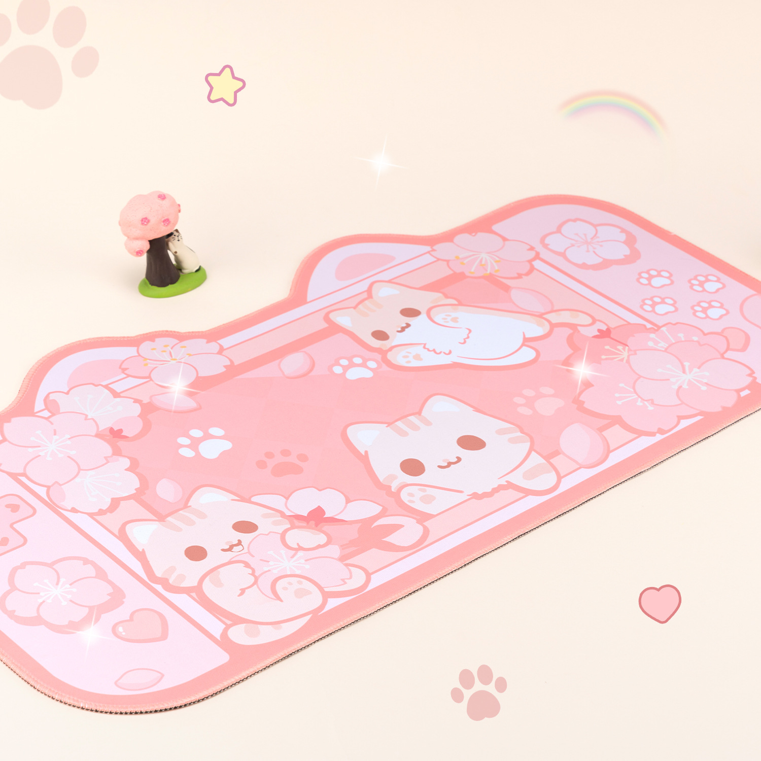 Kawaii Animals Desktop Keyboar - Tradescantia Purple ulasan dan harga