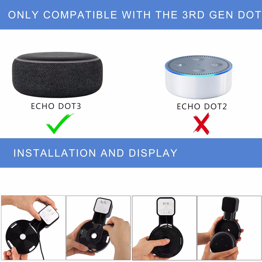 for Echo Dot 3 Wall Mount Hold - Amazon Speaker Echo Pop ulasan dan harga